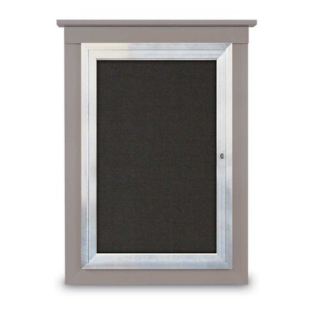 Sliding Glass Door Radius Letterboard,36x24,White/Burgundy
